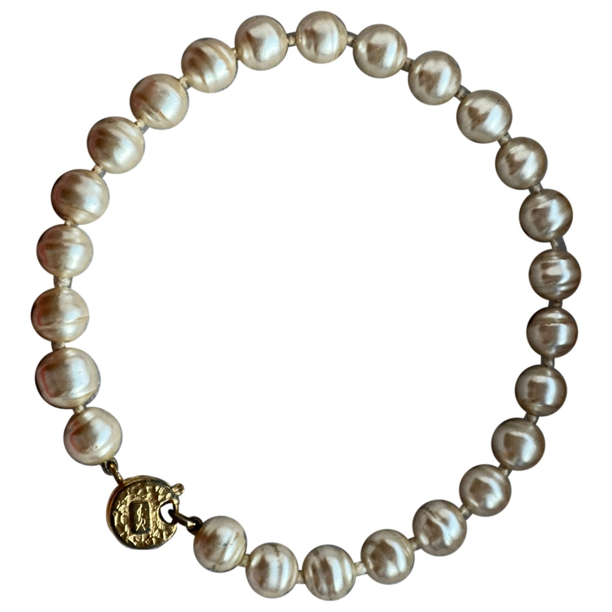 Pearl necklace Yves Saint Laurent White 